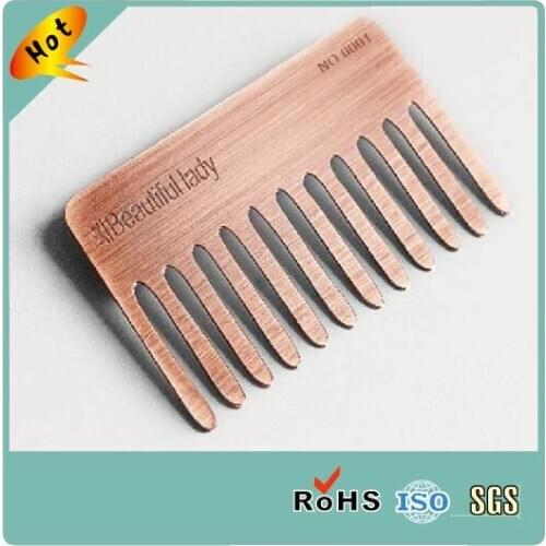 China manufacturer rose gold metal business card