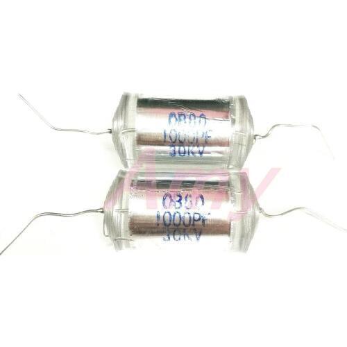 CB80 axial lead polystyrene film high voltage capacitor CB80-30KV-1000PF