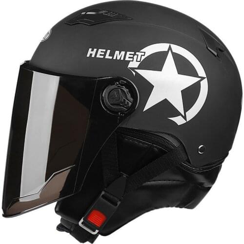 Motorcycle Helmets With Bib Cycling Electric Bicycle Helmet Motocross Half Helmet Lens Visors Unisex Scooter Motorbike Helmet