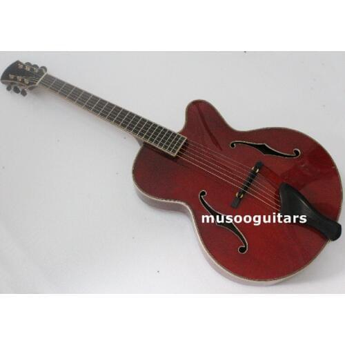 Musoo brand handcraft Carved solid archtop jazz guitar