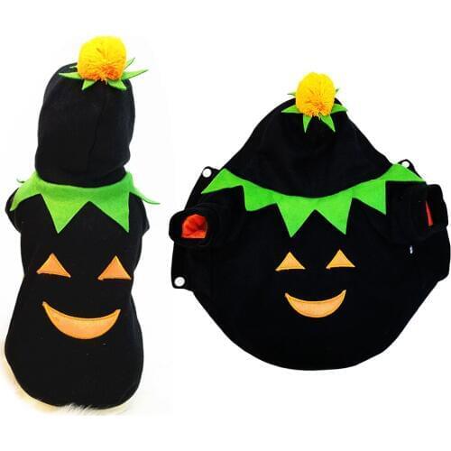 Pet Clothes Cosplay Pumpkin Design Dogs Cat Halloween Cute Costume Clothing Comfort For Small Medium Dog New Arrival 2019
