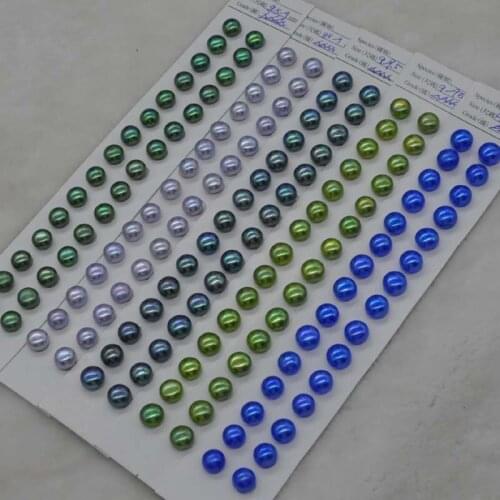 Wholesale fine real freshwater pearl half drilled 150 pcs 9mm half hole beads