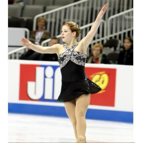 Custom Girls Ice Skating Dresses Fashion Graceful New Brand Figure Skating Dress Children DR4053