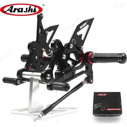 Arashi GSR750 2011-2017 CNC Rider Rearset For SUZUKI GSR 750 2011 2012 2013 2014 2015 2016 2017 Adjustable Footrests Foot Pegs