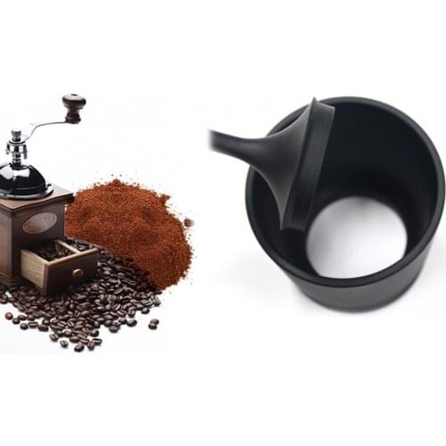 Portable Aluminum Powder Grinder Coffee Tamper with Lid Kitchen Supplies for EK43 HG-1 Coffee Dosage Ring Coffeeware