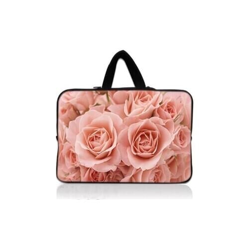 Pink Rose Handbag for Macbook Air 13 Pro 12 16 15 11 Laptop Bag for Lenovo Sleeve for Xiaomi Air 13.3 Pouch HW Matebook Case