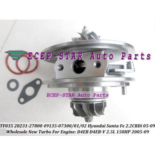 Turbo Cartridge CHRA Core TF035 28231-27800 49135-07302 49135-07300 49135-07301 For HYUNDAI Santa Fe 05-09 D4EB-V D4EB 2.2L CRDi