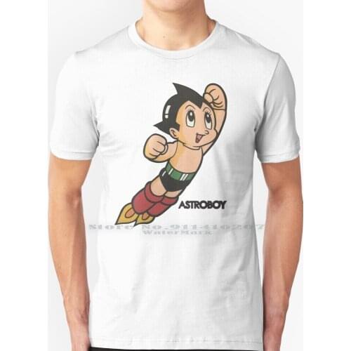 Vintage Astroboy Anime Robot Show Astro Boy Space Art Childhood Cartoon Manga T Shirt 100% Pure Cotton Anime Japan Japanese