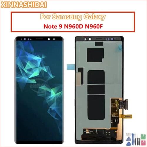 SUPER AMOLED 6.4'' LCD for SAMSUNG GALAXY Note 9 N960D N960F Display Touch Screen Digitizer Assembly with frame