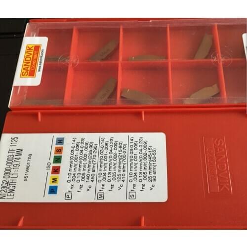 10PCS CARBIDE INSERT N123G2-0300-0003-TF 1125