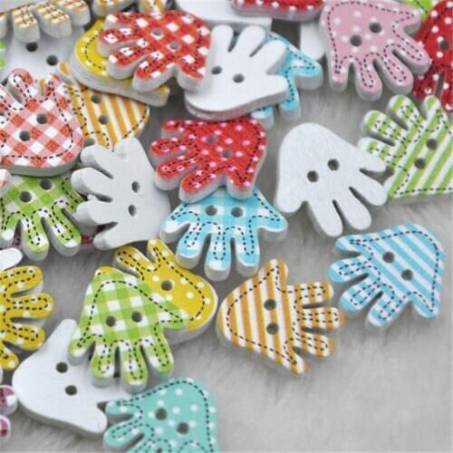 100pcs Mix Baby Palm Carton Buttons Kid' Baby Sewing Craft Lots 18MM WB228
