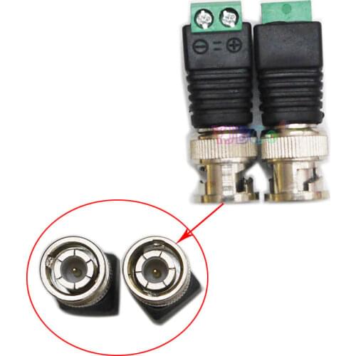 10Pcs CAT5 Mini Coax To Camera CCTV BNC UTP Video Balun Connector Adapter BNC Plug For CCTV System Accessories