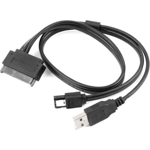 50cm 22 Pin to eSATA Data + USB Powered Cable 2.5 Inch Hard Disk Drive SATA