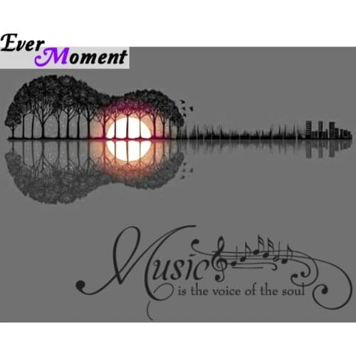 Ever Moment Music is the Voice of the Soul by Jutta Diamond Painting DIY Cross Stitch Diamond Embroidery Rhinestones ASF928