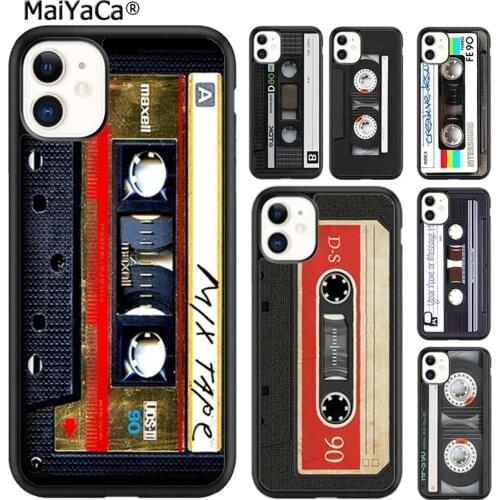 MaiYaCa Classic retro cassette tape Phone Case For iPhone 5s SE 6s 7 8 plus X XR XS 11 12 pro max Samsung Galaxy S8 S9 S10 shell