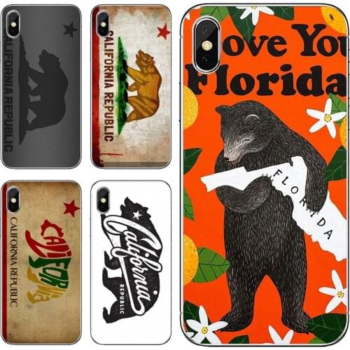 California-Republic-State-Bear-Flag For Samsung Galaxy S10E S20 FE Note 10 20 Edge Lite Plus Ultra Alpha Core Prime Case Cover