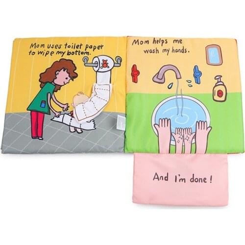 Baby Soft Cloth Book 3D Cartoon Story Cognize Reading Montessori Early Education Puzzle Toy Children First Book Toddler Gifts