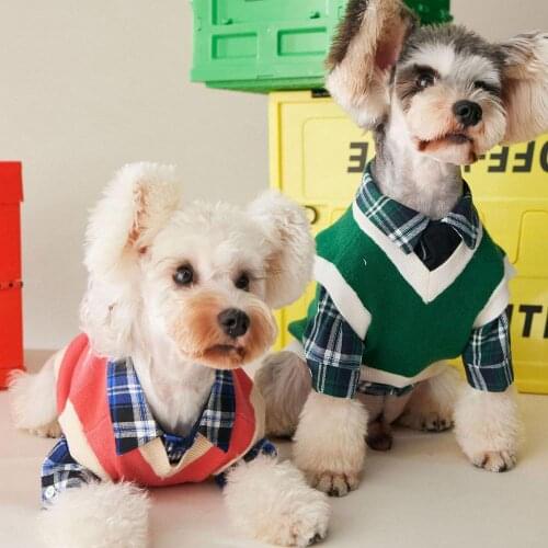 Dog Pet Puppy Cat Jumper Knit Pink Sweater Vest Clothes Knitwear Coat Warm Costume Apparel