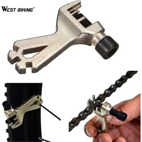 WEST BIKING Bike Chain Cutter Mini Cycling Steel Chain Breaker Repair Tool Spoke Wrench Cycling MTB Bicycle Cutter Removal Tools