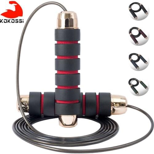 KoKossi Skipping Rope Weight-bearing Exercise Body Building Training Portable Fitness Equipment Steel Wire Bearing Jumping Rope