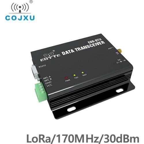 LoRa Long Range RS232 RS485 Half Duplex 170MHz COJXU E90-DTU-170L30 Transmitter Receiver 1W IoT vhf Wireless Transceiver Module