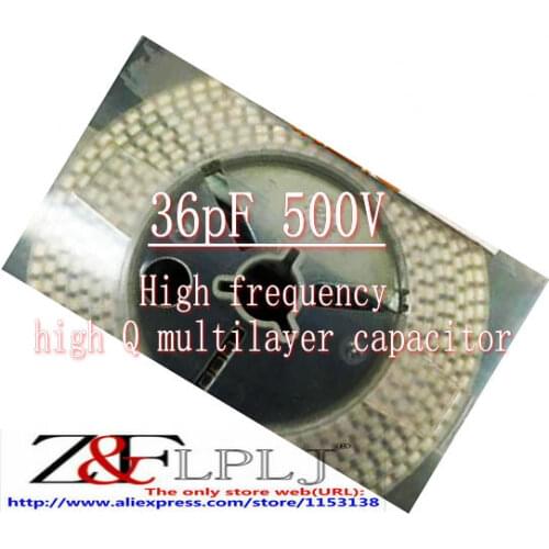 High Q multilayer ceramic capacitors ATC100B360JT500XT(a360J) 501CHB360JSLV(TA360J) 36pF 500V a360J New Original 20PCS/LOT