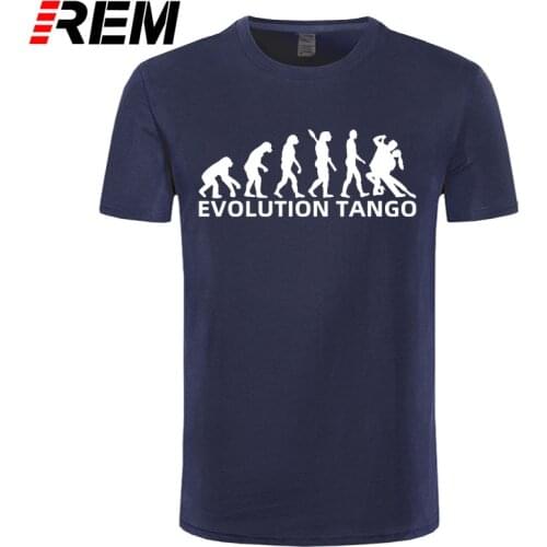 Men Tees Summer T Shirt Men Short Sleeve T-Shirt Evolution Tango Cotton Premium slim Tee shirt plus size