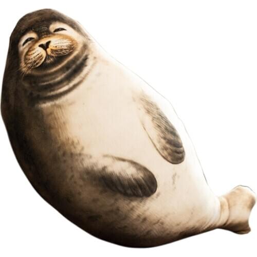 Cute Simulation Animal Seal Plush Toy Big Super Soft Cartoon Sea Lion Sleeping Pillow Cushion for Children Gift 51inch 130cm