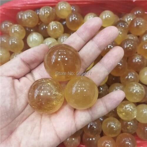 Natural rainbow crystal sphere healing calcite ball iceland spar ball