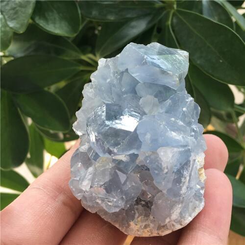 Natural Blue Celestite crystal cluster Mineral Specimen For Decoration