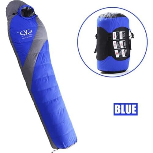 Down sleeping bag outdoor soft duck down winter thickening sleeping bag camping warm adult sleeping bag