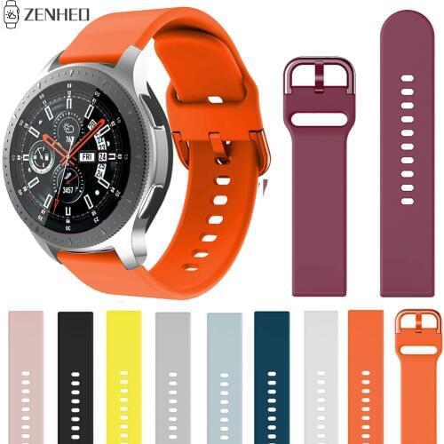 22mm Silicone Bracelet Strap For Samsung Gear S3 Frontier/Classic Band Replacement Watchband For Samsung Galaxy Watch 46mm