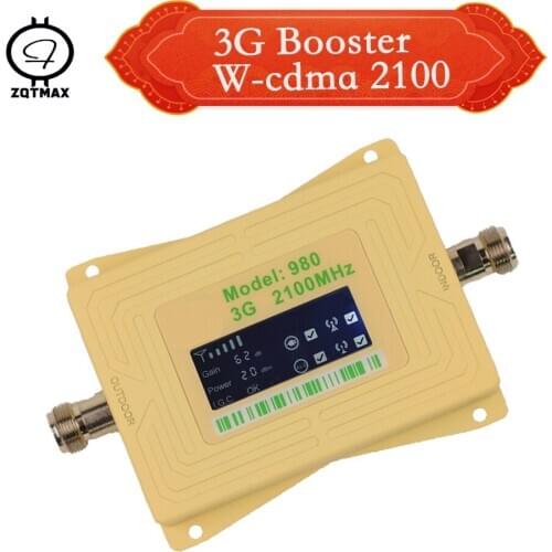 ZQTMAX 3g repeater 2100mhz Cell Phones Signal Booster UMTS cellular signal amplifier B1 HSPA WCDMA