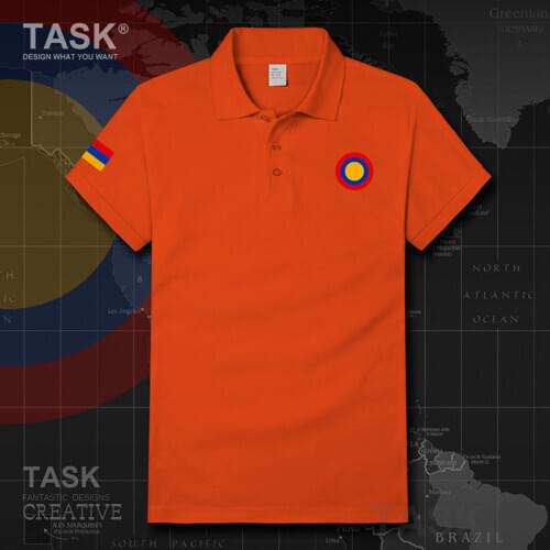 Air Force Armenia Armenian ARM AM military air force Polo shirt mens casual cotton short sleeve Slim Fit Comfort Business Male