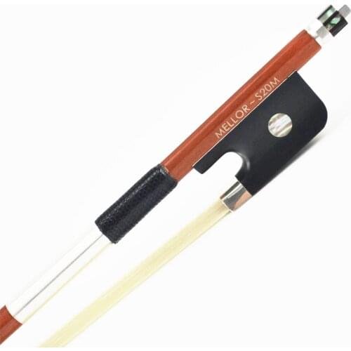 Silver Pernambuco Viola Bow Master Maker Amazing Tone Straight Natural Horsehair MELLOR Solo Level S20M Viola Parts Accessories