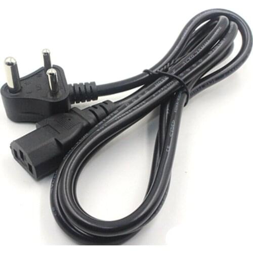 Small South Africa SA Plug Power Cable IEC C13 Power Supply Cord 1.5m 5ft For Electric Cooker AC Adapters PC Computer LCD TV