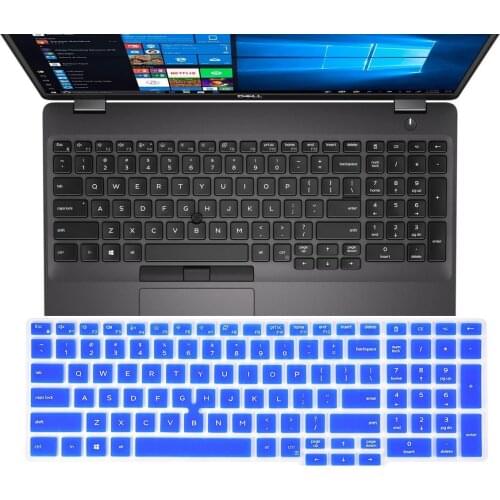 For Dell Latitude 15.6 Inch 5000 5500 5501 Dell Precision 3540 3541 15.6" with Point Silicone Keyboard Cover skin Protector