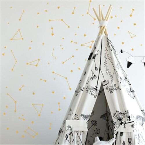 Constellation Wall Decal Girl Bedroom Removable Decoration Outer Space Kid Bedroom Decor DIY Stickers Zodiac Astronomy Art Mural