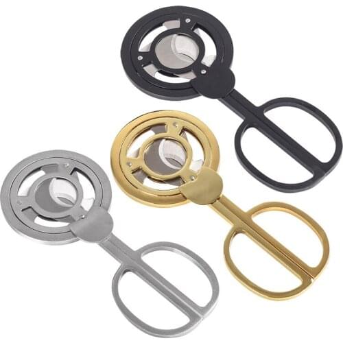 COHIBA Triple 3 Blades Stainless Steel Gold Plated Cigar Cutter Pocket Gadgets Zigarre Cutter Knife Cuban Cigars Scissors