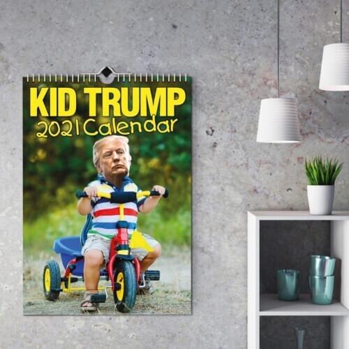 2021 Funny Kid Trump Wall Calendar Hanging Home Daily Schedule Desk Decoration Wall Calendar Hanging Calendar Daily Schedule