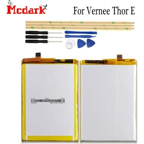 Mcdark MTK6753 For Vernee Thor E Battery Replacement High Quality Large Capacity 5020mAh Back Up Bateria For Vernee Thor E Phone