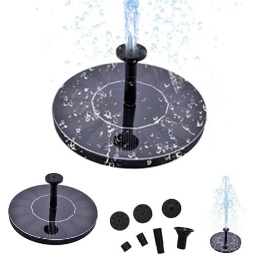 1 PC Solar Energy Bird Bath Fountain 7 V Solar Fontein Fountain Solar Powered Fuente Floating Water Pump 3 Sprinkler Heads