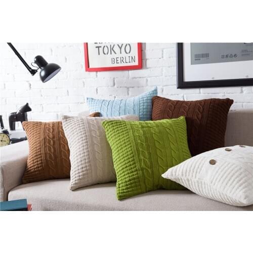 4pcs/lot 45x45cm 2019 New arrival fashion sweater cushion cover 18" creative square pillow cover