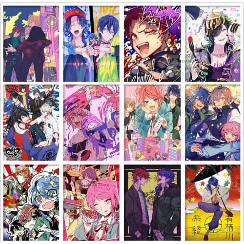 5d Diy Diamond Painting Anime Hypnosis Microphone Division Rap Battle-』Rhyme Cartoon Diamond Mosaic Cross Stitch Home Decor Gift