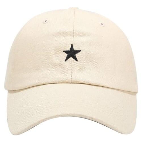 LVYI42 New summer breathable Pentagram embroidery baseball cap Adult cotton snapback Hat Dad hats curved fitted caps