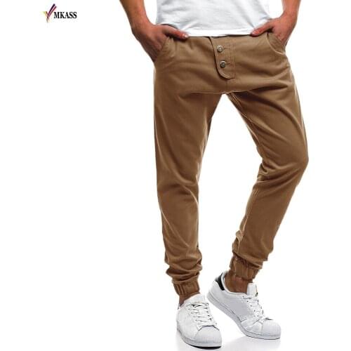 Hot New Men Full Sportswear Pants Casual Elastic Cotton Mens Fitness Workout Pants skinny Sweatpants Trousers Jogger Pants