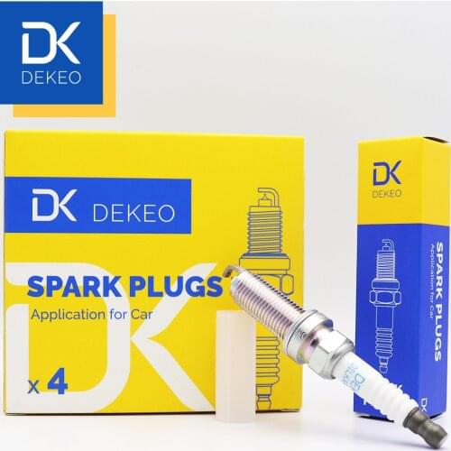 DEKEO For Nissan Juke Murano Pathfinder Infiniti Base QX60 Hybrid Spark Plug Double Iridium DILKAR7C9H 91215 4PCS