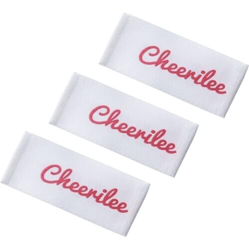 Costom Satin Ribbon Print Labels For Children Garment Bags Shoes Kids Clothing Label Customized Fabric Sewing Tag For Flag Label