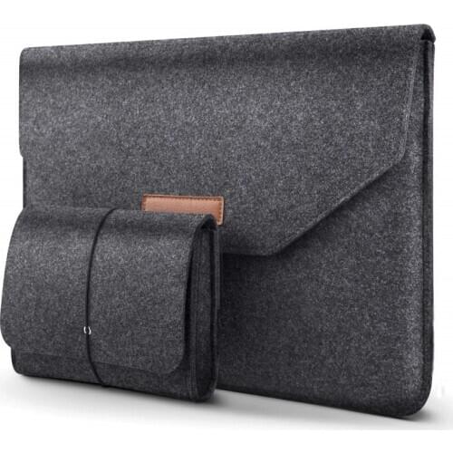 Wool Felt for MacBook Air Pro Retina 12 13 15 2018 2016 Touch Bar Laptop Sleeve For Mac book Air 13 Pro 13 Sleeve USB Mouse Bag