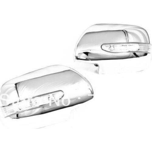 Chrome Side Mirror Cover w/LED For Toyota Tacoma 2005-2008